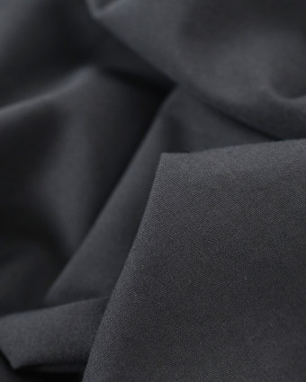 Tissu Coton Léger Doux Noir  - Mercerine