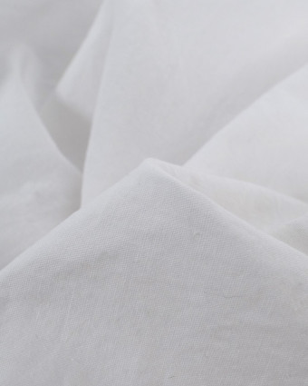 Tissu Coton Léger Doux Blanc - Mercerine