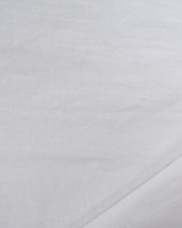 Tissu Coton Léger Doux Blanc - Mercerine
