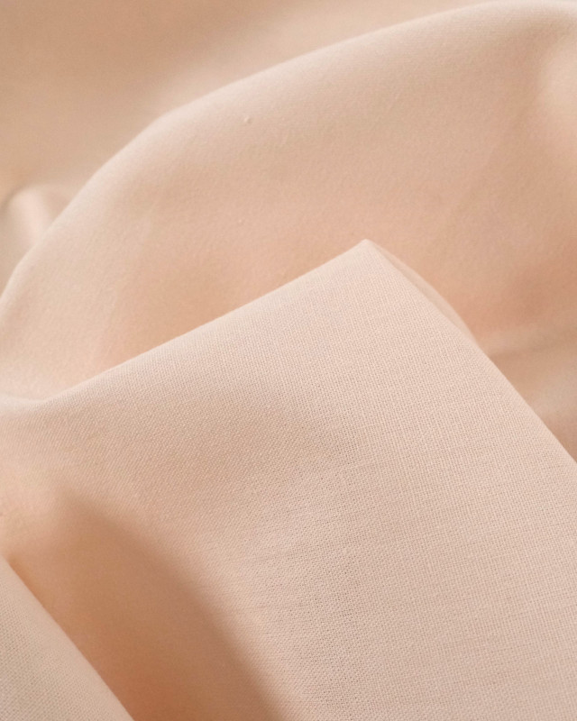 Tissu Coton Léger Doux Nude  - Mercerine