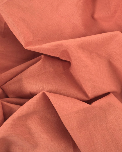 Tissu Coton Léger Doux Marsala - Oeko-Tex - Mercerine