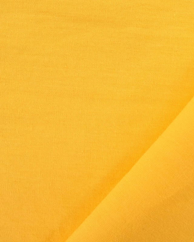 Tissu Coton Léger Doux Jaune  - Mercerine