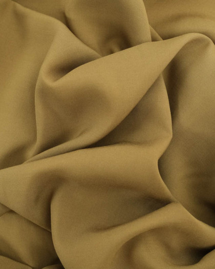 Tissu Viscose Unie Kaki - Mercerine