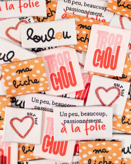 Etiquettes Tissées Ikatee assortiment Sweetie - Mercerine