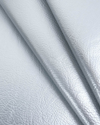 Tissu Simili Cuir Pera Silver - Mercerine