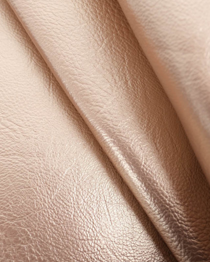 Tissu Simili Cuir Pera Rose Gold - Mercerine