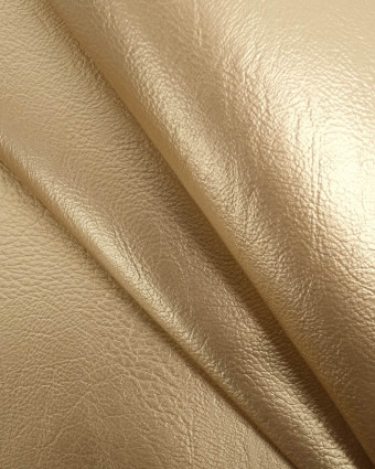 Tissu Simili Cuir Pera Shiny Gold - Mercerine