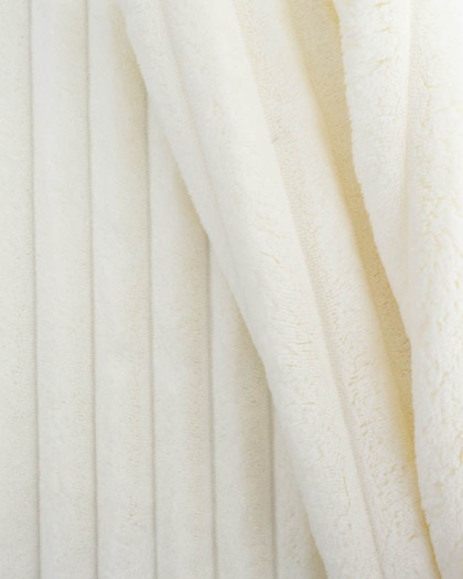 Tissu Velours Mega Côtes Ivoire Ambre - Mercerine