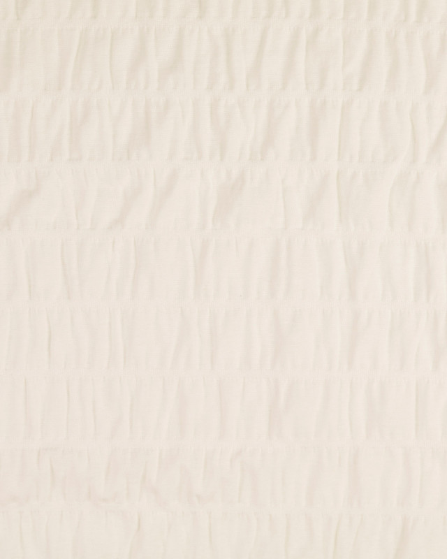 Tissu Jersey Smocké Écru - Mercerine