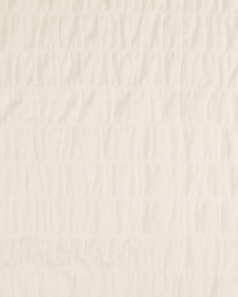 Tissu Jersey Smocké Écru - Mercerine