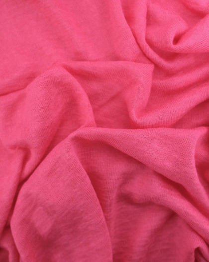 Maille Viscose Légère Rose - Mercerine