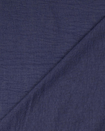 Tissu Tissu Effet Lin Bleu Marine - Mercerine