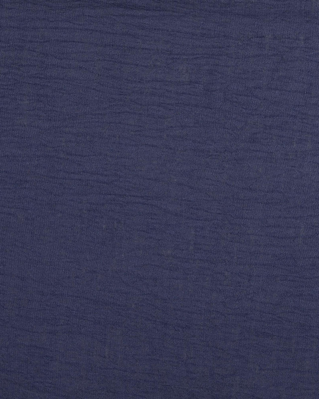 Tissu Tissu Effet Lin Bleu Marine - Mercerine
