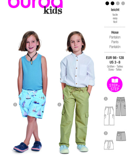 Patron Pantalon Burda 9224 - Mercerine