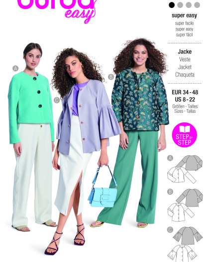 Patron Veste Burda 5830 - Mercerine