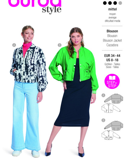 Patron Blouson Burda 5846 - Mercerine