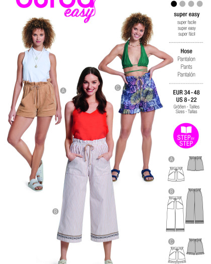 Patron Pantalon Burda 5808 - Mercerine