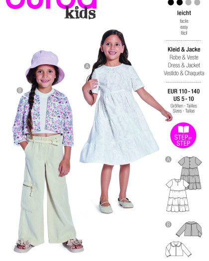 Patron Veste & robe Burda 9225 - Mercerine