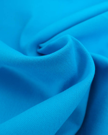 Tissu Gabardine Léger Bleu Ciel Stretch - Mercerine