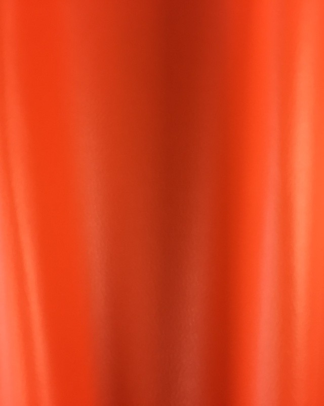 Tissus simili cuir orange tangerine Karl - Mercerine.com