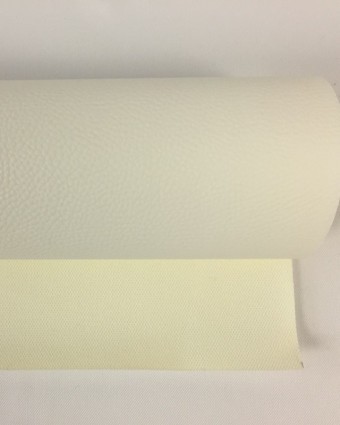 Tissus simili cuir blanc au rouleau - Mercerine.com