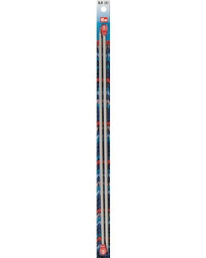 Aiguilles à tricoter à boule plastique - 40cmX5mm - Prym - Mercerine