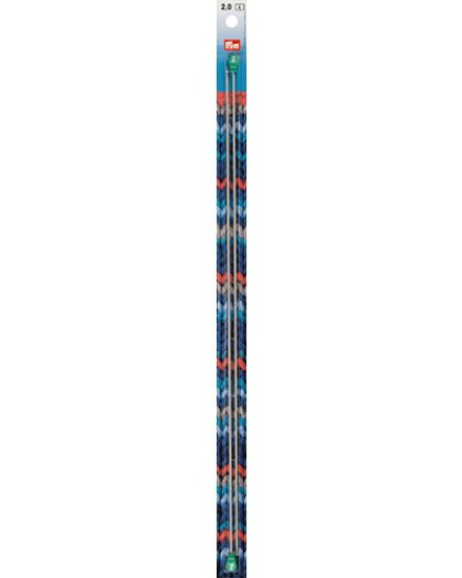 Aiguilles à tricoter à boule plastique - 40cmX2mm - Prym - Mercerine