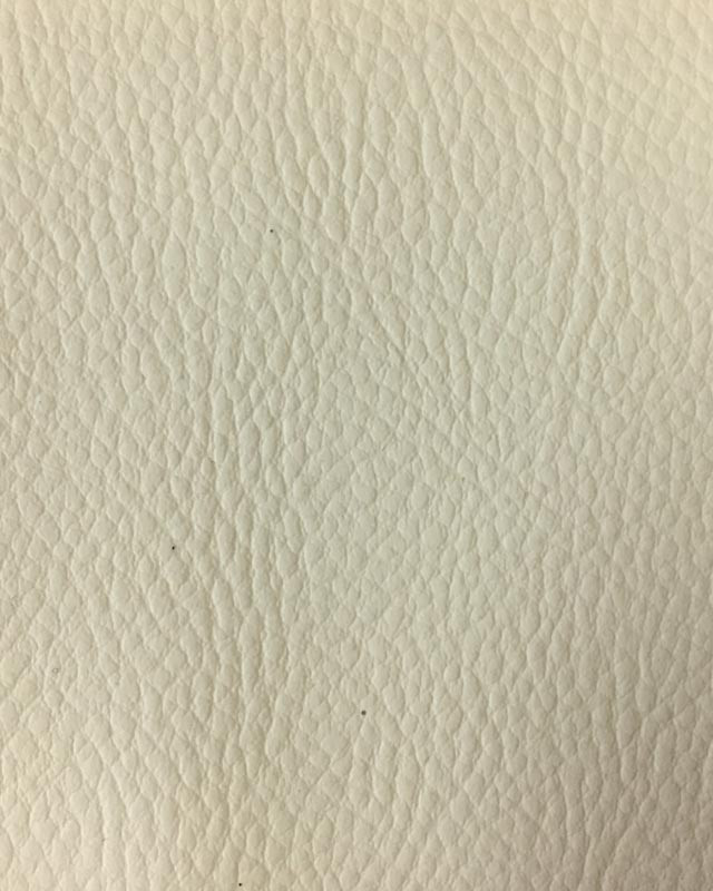 Tissus simili cuir blanc au mètre - zoom 10cm - Mercerine.com