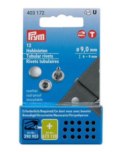 Rivets tubulaire - 6-9mm - Prym - Mercerine