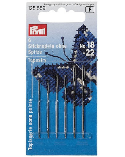 Aiguilles Tapisserie sans Pointe N°18-22 - Prym - Mercerine