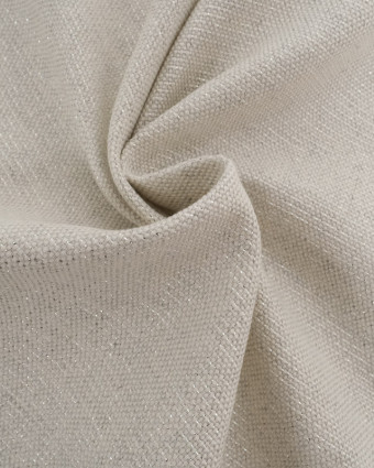 Effet Lin Lurex Gris Perle - 280cm - Oeko-Tex - Mercerine