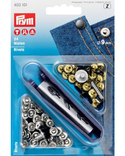 Rivets de renforcement - 9mm - Prym  - Mercerine