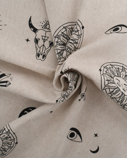 Tissu Effet Lin Astral - Oeko-Tex - Mercerine