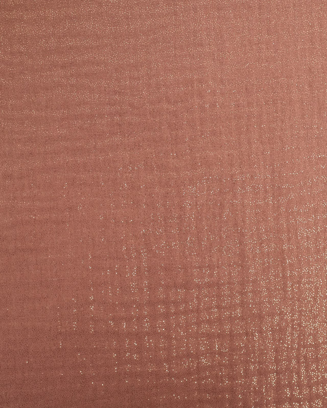 Double Gaze Scintillante Chocolat Oeko-Tex- Mercerine