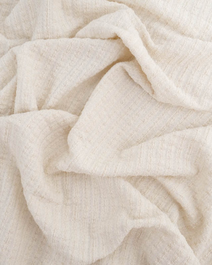 Maille Pilat Rayures Ton Sur Ton Beige Naturel - Mercerine