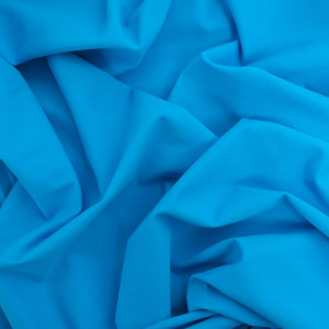 Tissu Lycra Uni Bleu Aqua - Mercerine