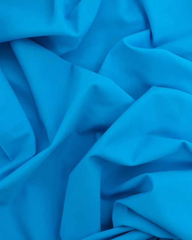 Tissu Lycra Uni Bleu Aqua - Mercerine