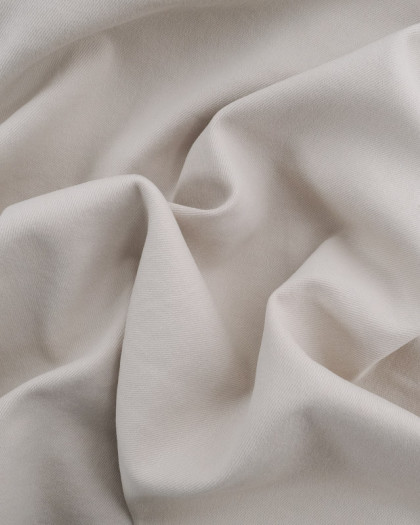 Tissu Gabardine Léger Gris Perle Stretch - Mercerine