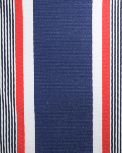 r Dralon Grande Largeur Rayures Bleues et Rouges - Mercerine