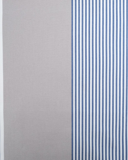 Tissu Extérieur Dralon Grande Largeur Rayures Bleues et Grises - Mercerine