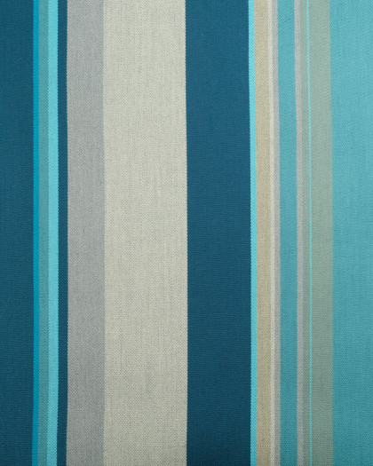 Tissu Extérieur Dralon Grande Largeur Rayures Bleu Vert - Mercerine