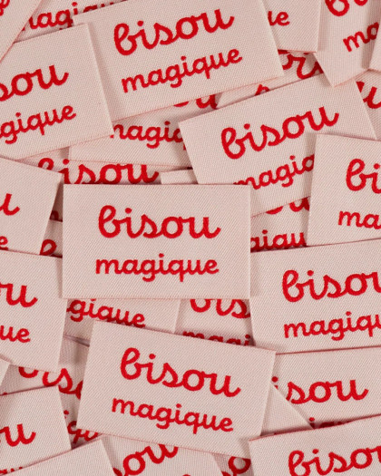 Etiquettes Tissées Ikatee Bisou Magique - Mercerine