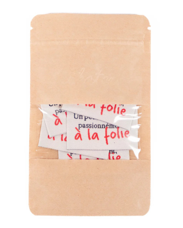 Etiquettes Tissées Ikatee Un peu, beaucoup, passionnément - Mercerine