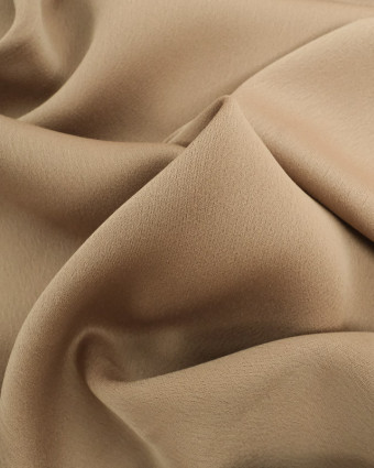 Tissu Crêpe Envers Satin Kaki - Mercerine