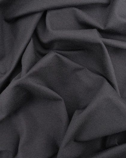 Tissu Jersey Viscose Uni Noir