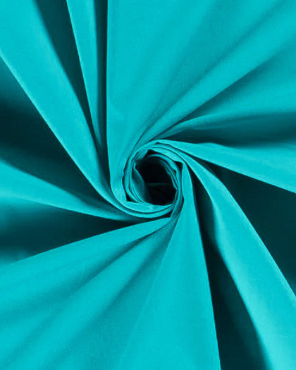 Voile de coton Turquoise - Mercerine