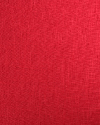Tissu Lin Lavé Rouge  - Mercerine