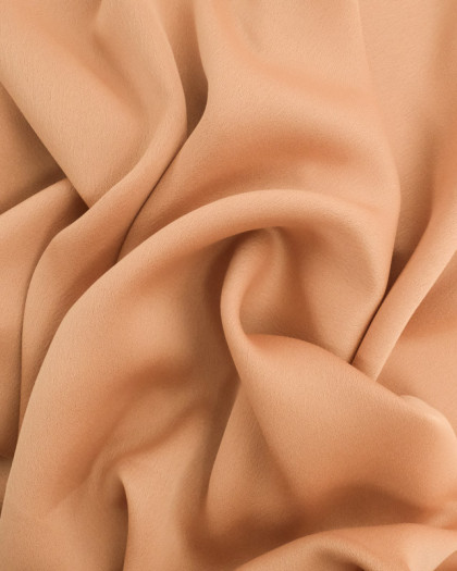 Tissu Crêpe Envers Satin Sable - Mercerine