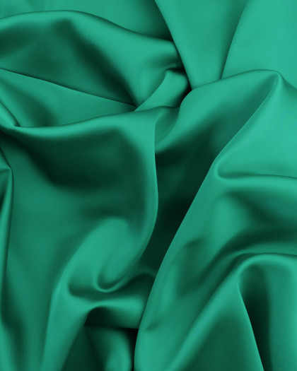 Tissu Satin Vert Ciara - Mercerine