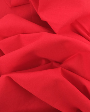 Coton Léger Doux Rouge  - Oeko-Tex - Mercerine